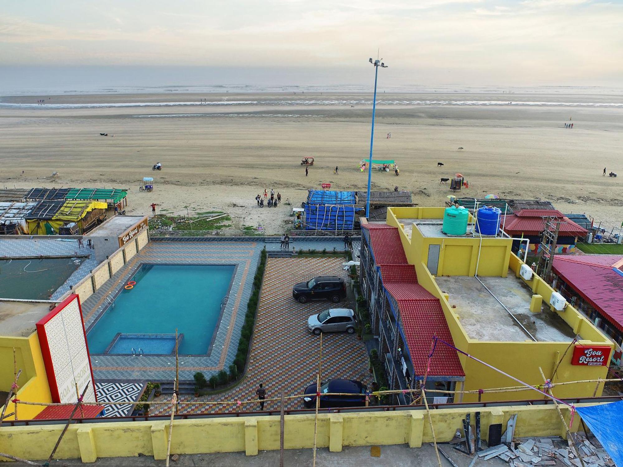 Goa Beach Resort On Beach Mandarmani Exterior photo
